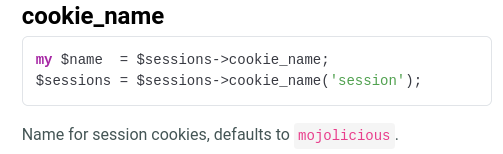Change cookie name