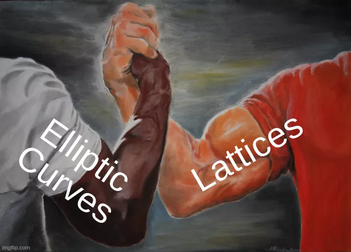 Courbes elliptiques + réseaux euclidiens