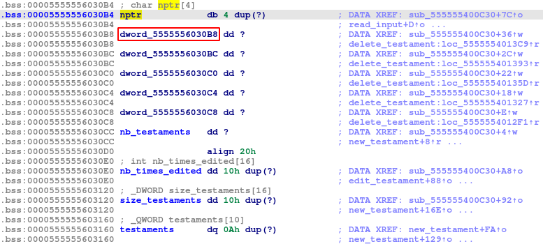 1-byte overflow