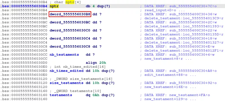 1-byte overflow