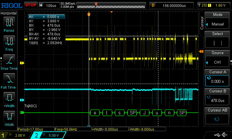 Probing SPI and UART.