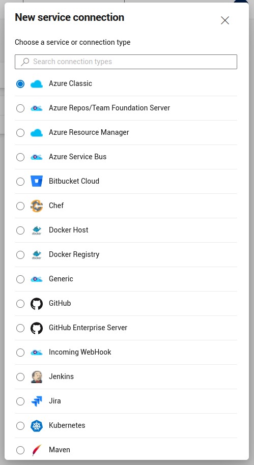 Service connections.