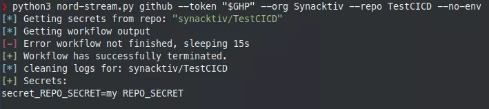 repo secrets.