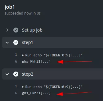 First job output.