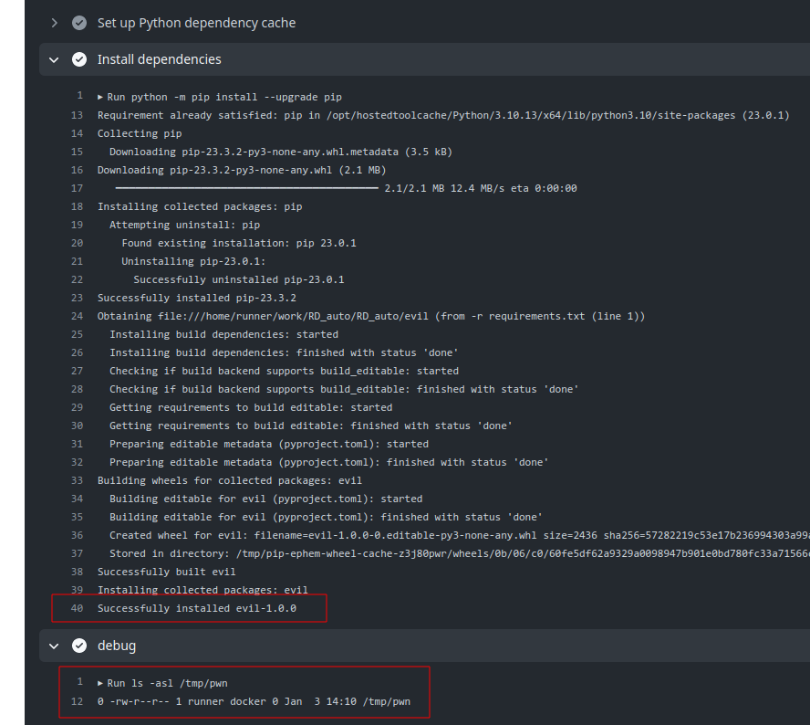 Arbitrary code execution