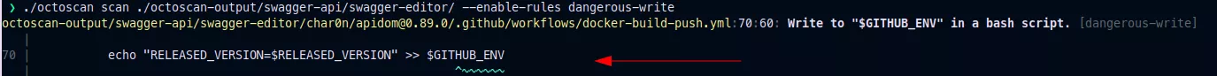 dangerous write.