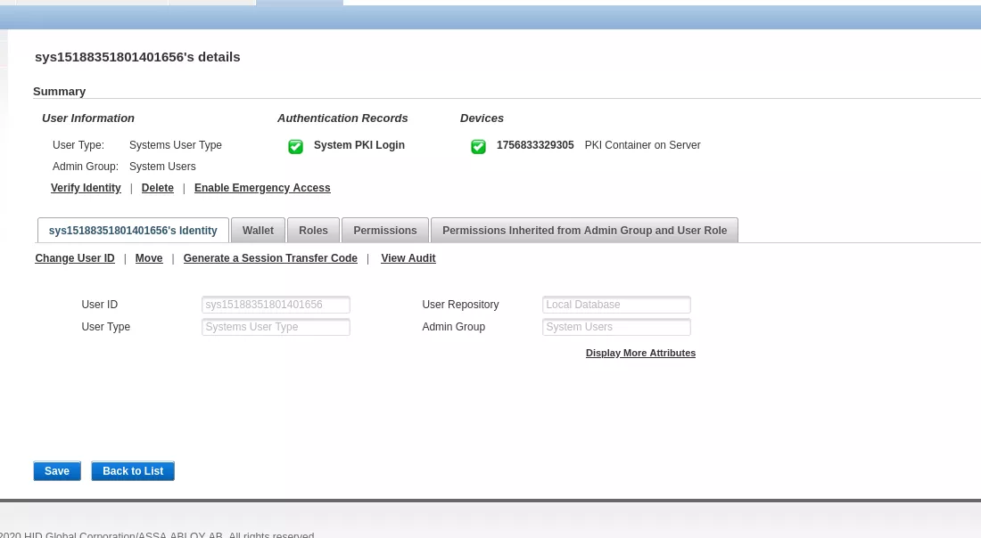 AT_SYSPKI internal user.