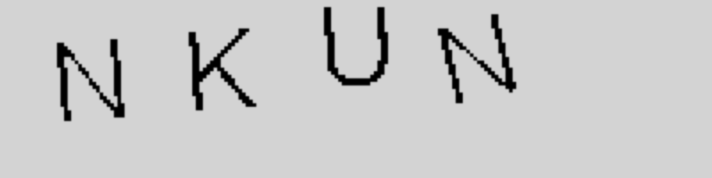 Cleaned Captcha prepared for OCR