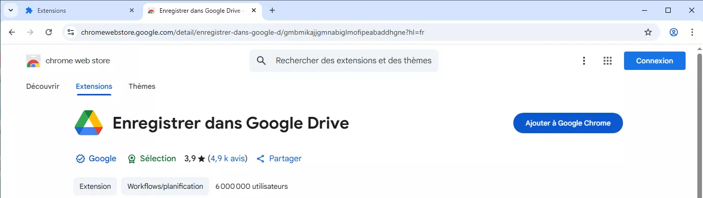 Chrome web store