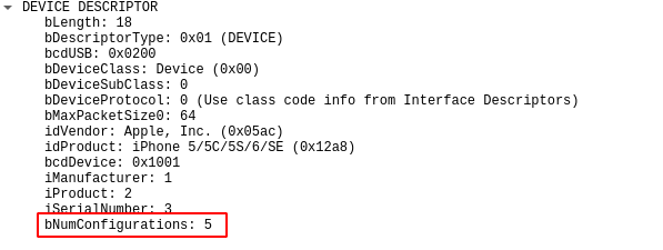 usb descriptors on macOS