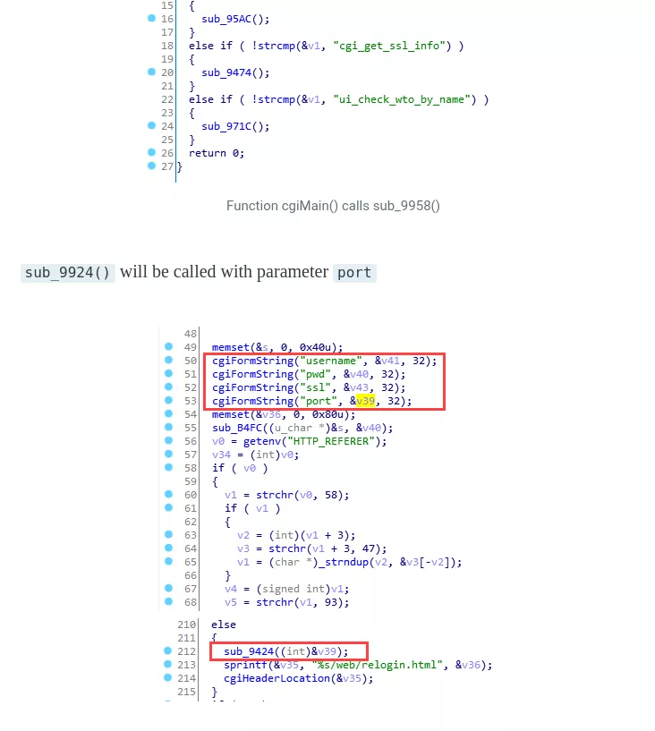 you can play "spot the differences" with our code