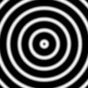 Jiffle generated concentric circles