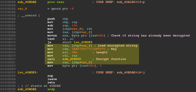 Key loading and decryption