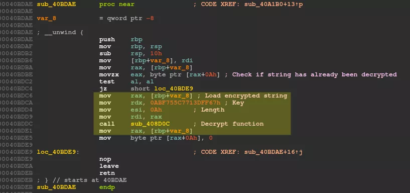 Key loading and decryption
