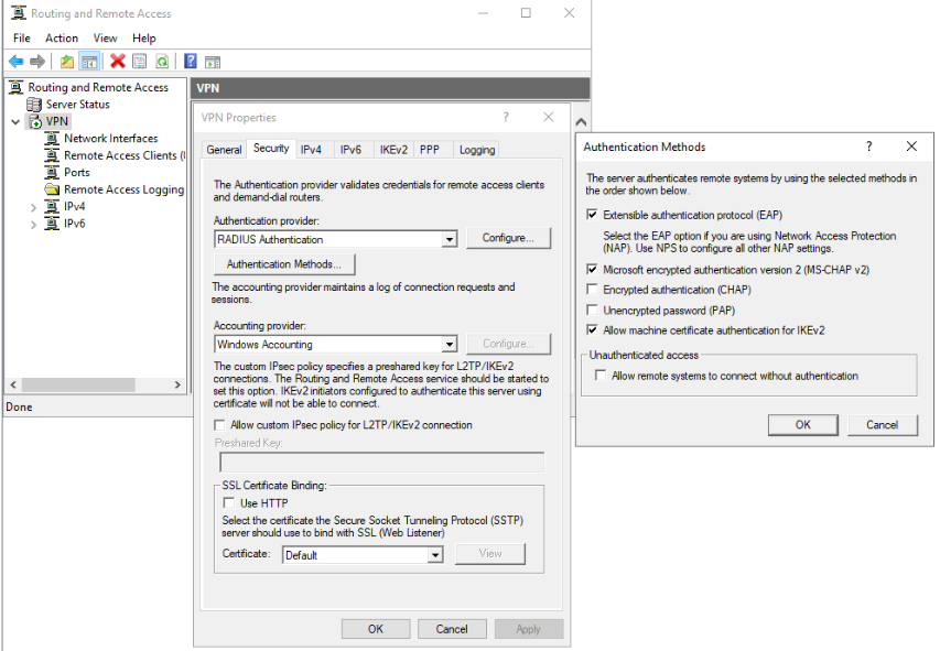 VPN Security properties