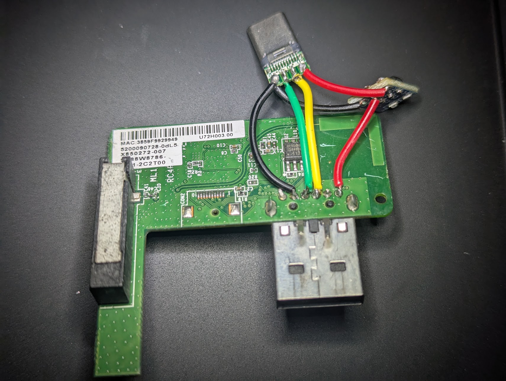 Version modifiée du module WLAN de la Xbox 360 Slim