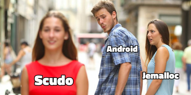 Meme showing Android looking at Scudo