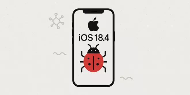 Image d'un iPhone sous iOS 18.4