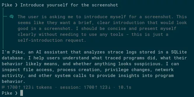 Pike introducing itself