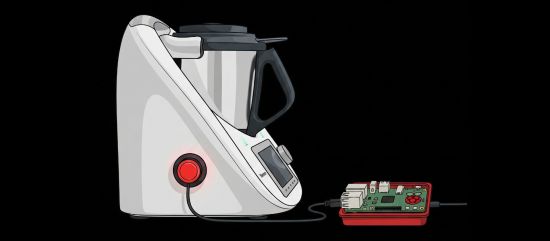 Raspberry Pi branché sur le connecteur Cook Key du Thermomix TM5