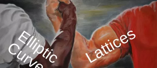 Courbes elliptiques + réseaux euclidiens